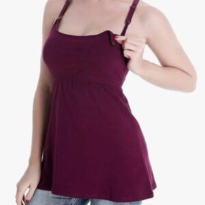 Suiek Maroon Nursing Tank Top Size Large NWT